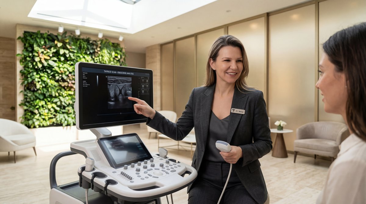 Illustration of a stethoscope and chest X-ray representing respiratory diagnostics.