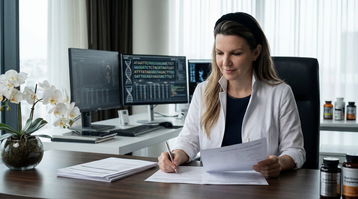 High Cholesterol Myths: Looking Beyond Total Numbers and Understanding Lipid Panel Results Doctor explaining lipid panel results on a tablet to a patient