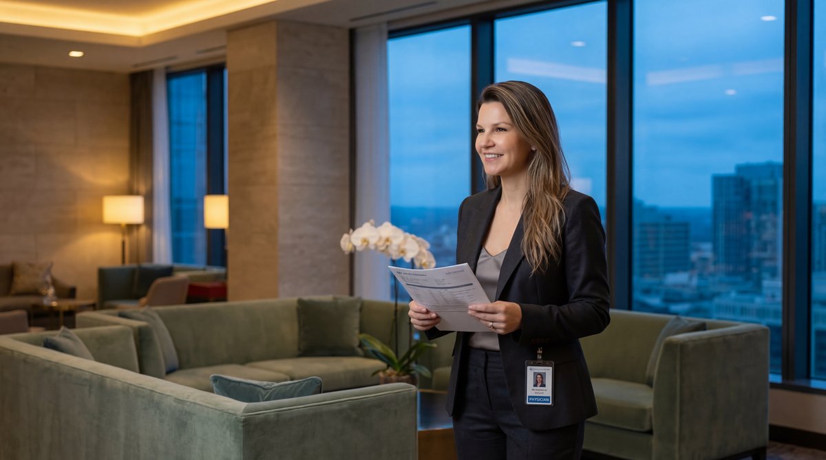 Illustration of a blood test tube for a thyroid panel alongside a stethoscope