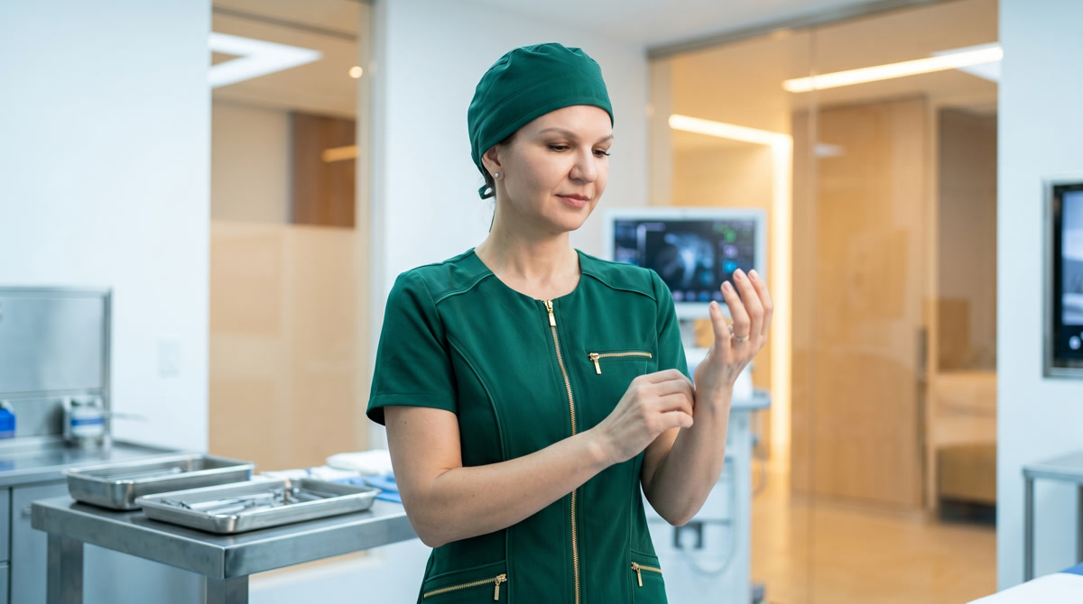 Latest Research on Home Blood Pressure Tracking for Patients Proper placement of an upper arm blood pressure cuff on a patient's arm resting on a table.